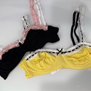 Intimately So Sweet balconette underwire NWOT pasta combo/black combo